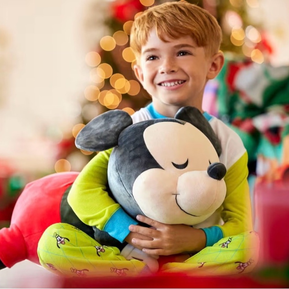 Disney Mickey Mouse Sleeping Plush Large 20” Cuddle Pillow Stuffed Animal